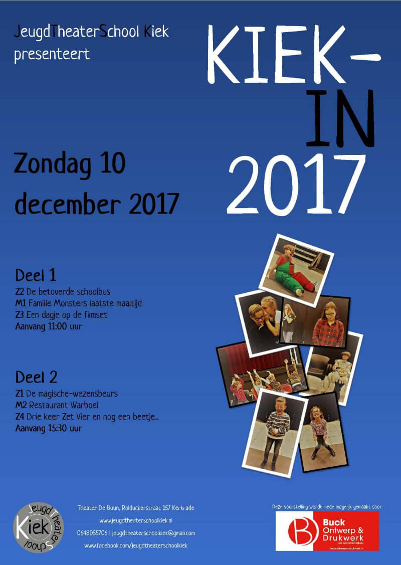 JeugdTheaterSchool KIEK - KIEK-IN 2017