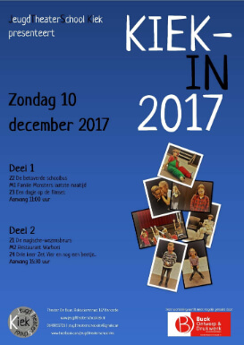 JeugdTheaterSchool KIEK - KIEK-IN 2017